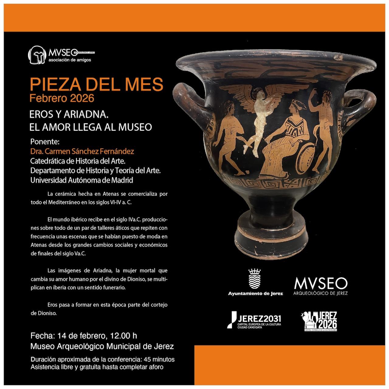 El Museo Arqueológico presenta el programa de conferencias del ciclo La Pieza del Mes para 2026