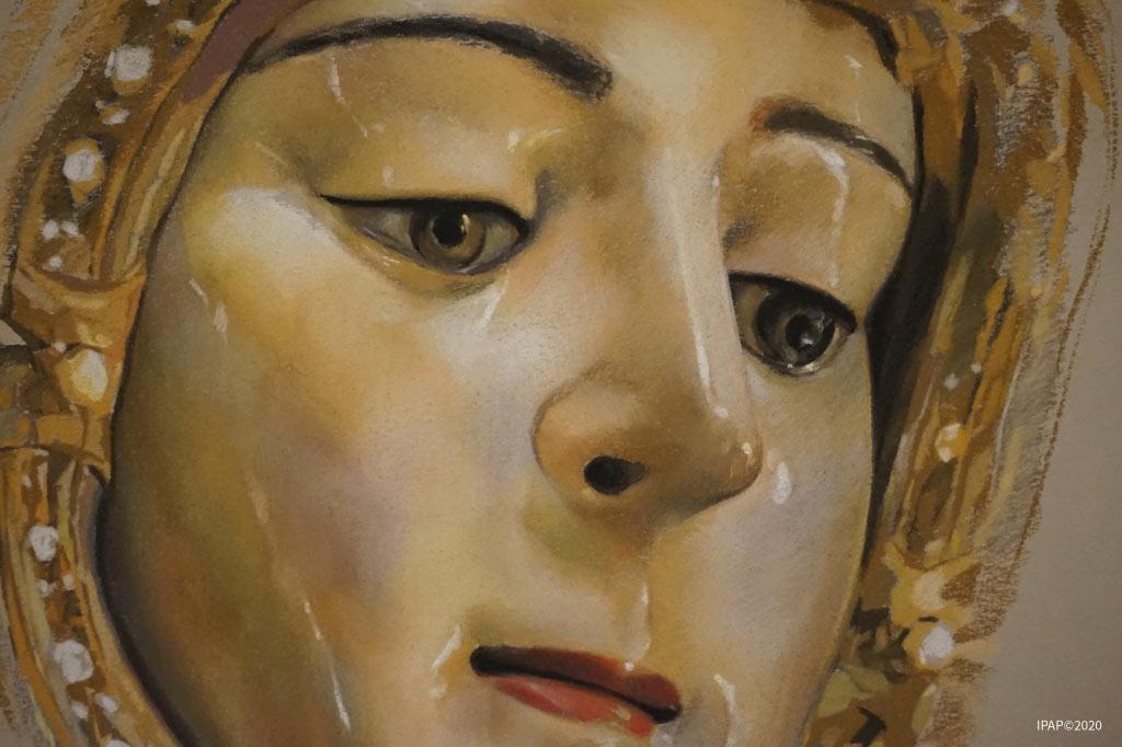 Una obra preciosa de Inma Peña, para enseñarnos a la Virgen del Rocío
