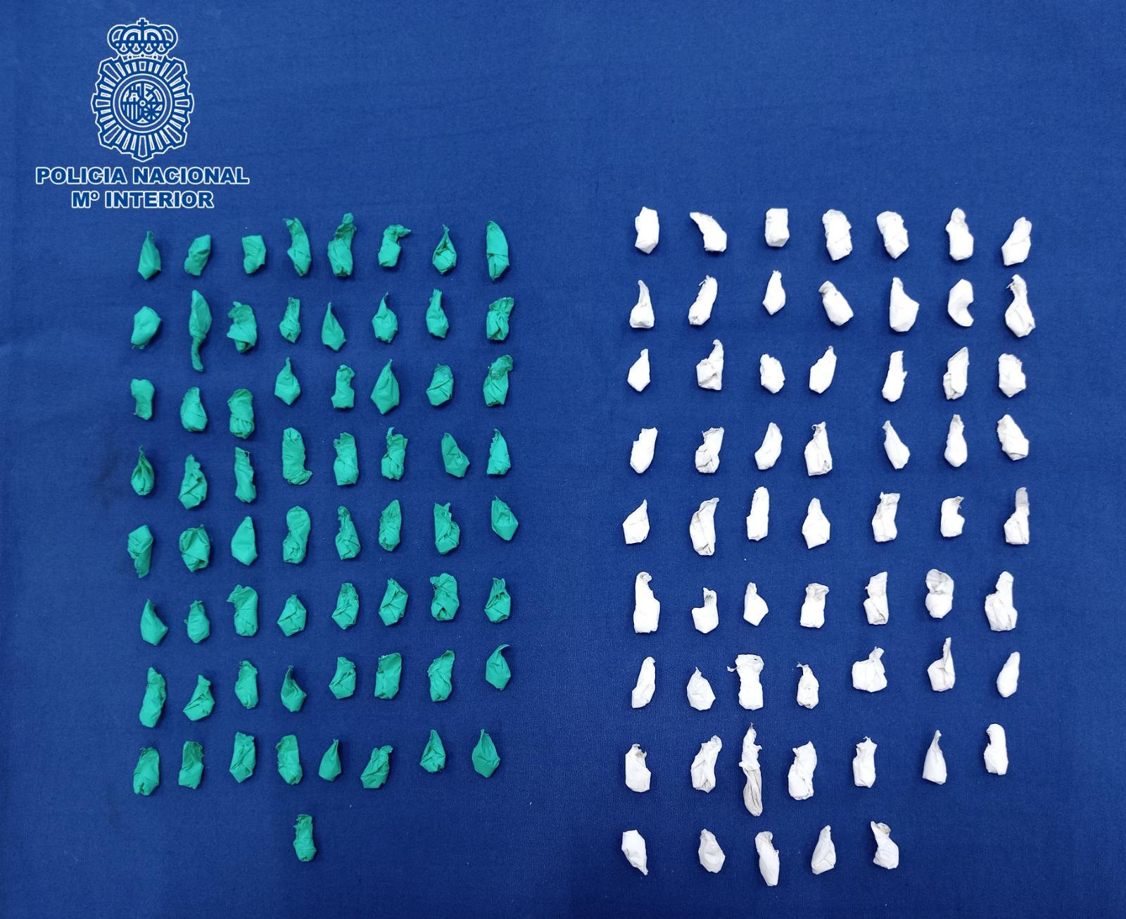 La Policía Nacional detiene en San Telmo Viejo a un hombre con 126 dosis de heroína y “rebujito”