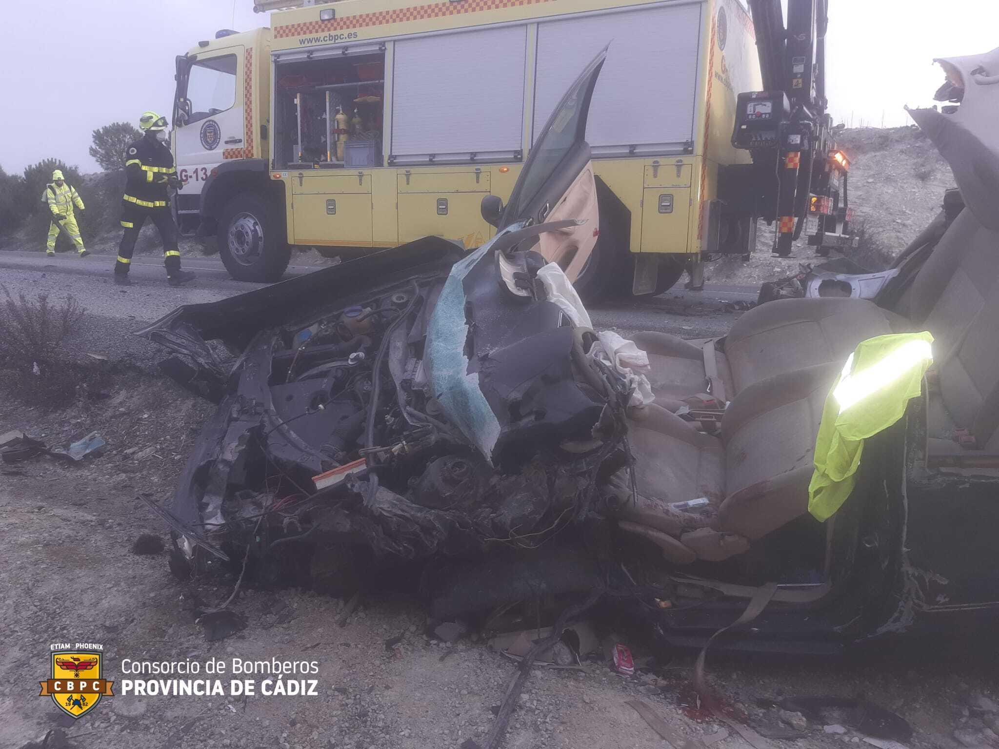 Aparatoso accidente en Jerez acaba con un trasladado al hospital