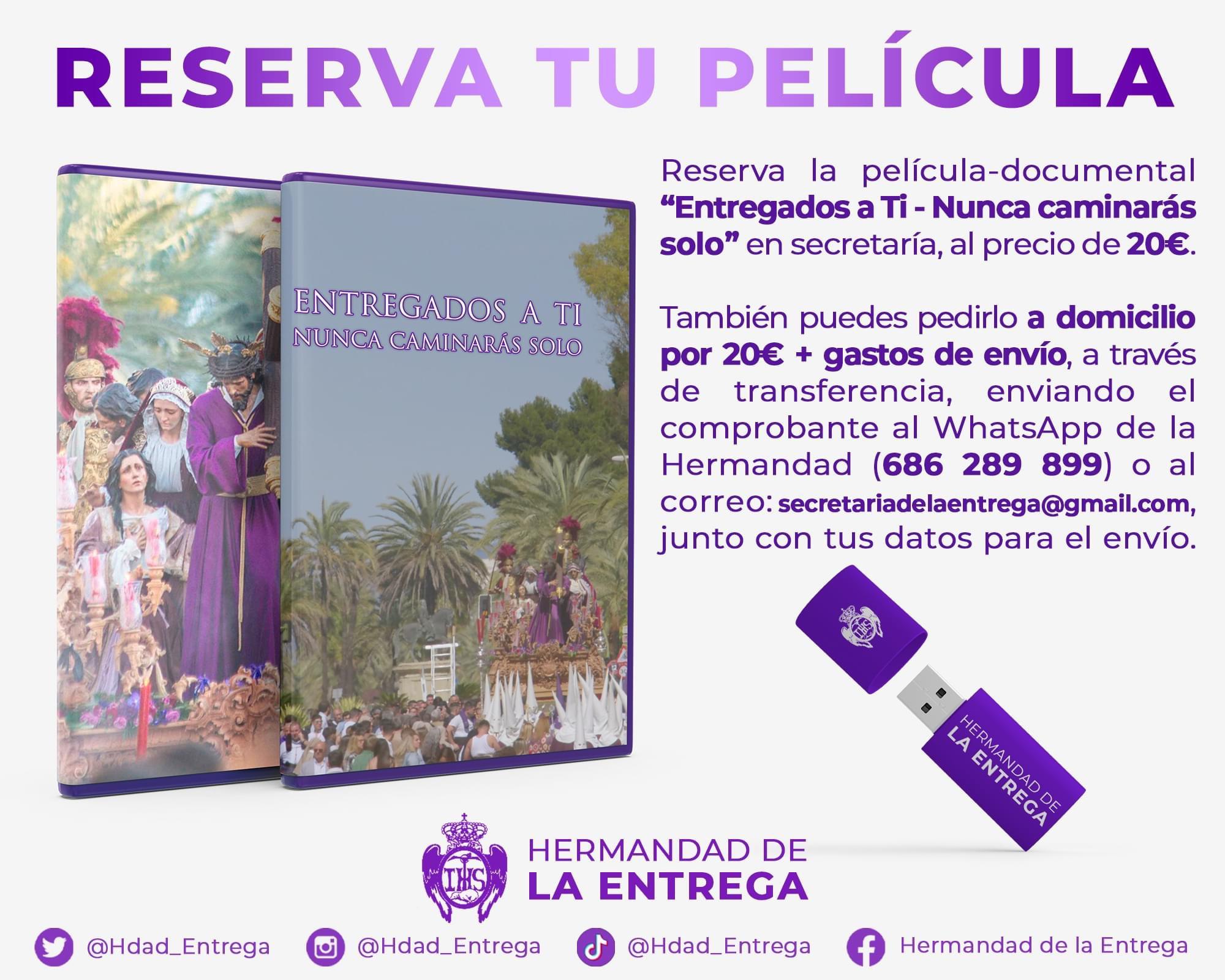 Ya puedes reservar la película de la Hermandad de la Entrega