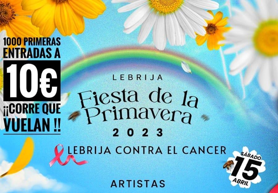 Lebrija celebra el Festival de la Primavera contra el cáncer el próximo 15 abril y con un cartel de primer orden