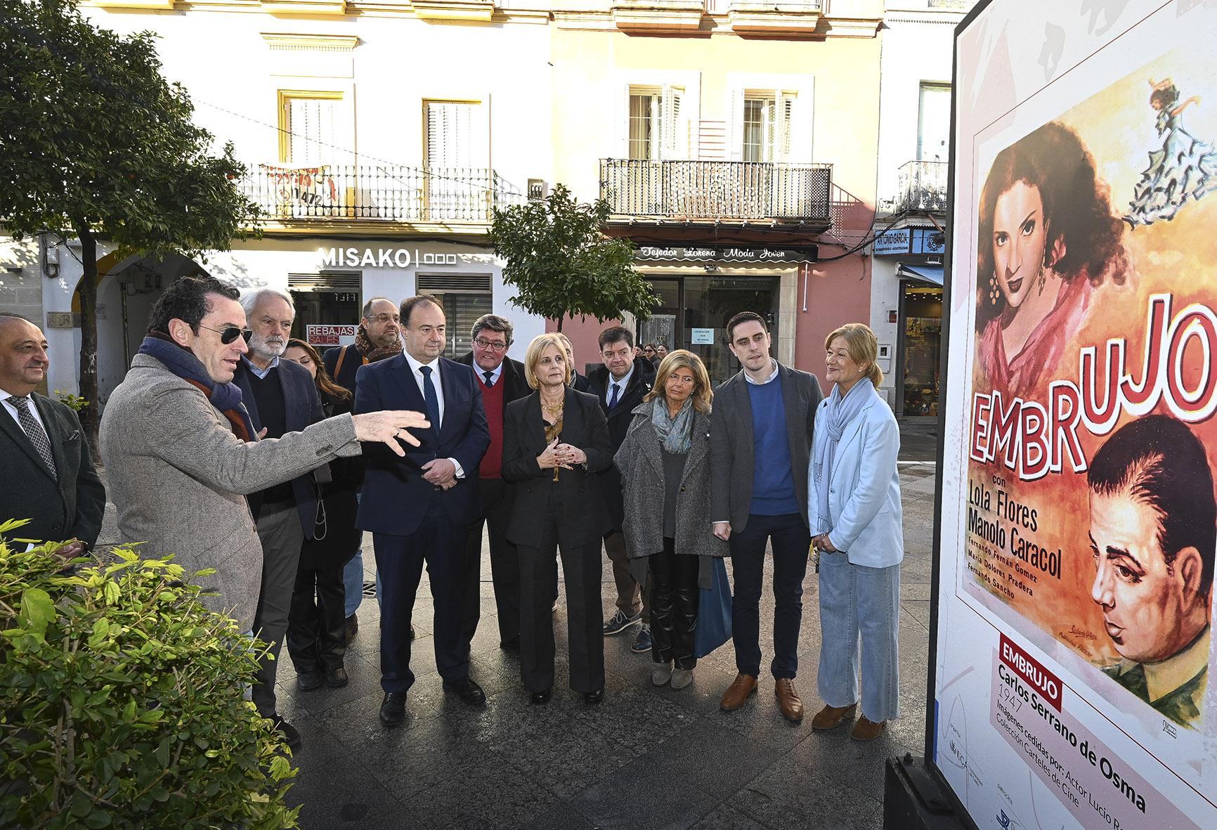El Ayuntamiento de Jerez y la UCA llevan a la calle Larga la importante trayectoria cinematográfica de Lola Flores