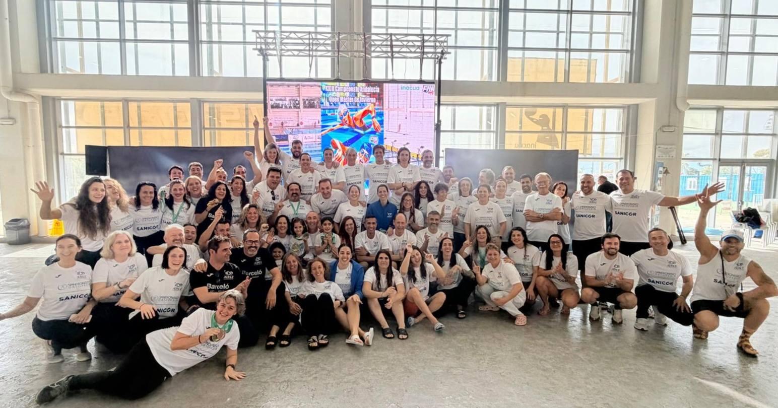 Nuevo título andaluz para Jerez Natación Master con récord de puntuación