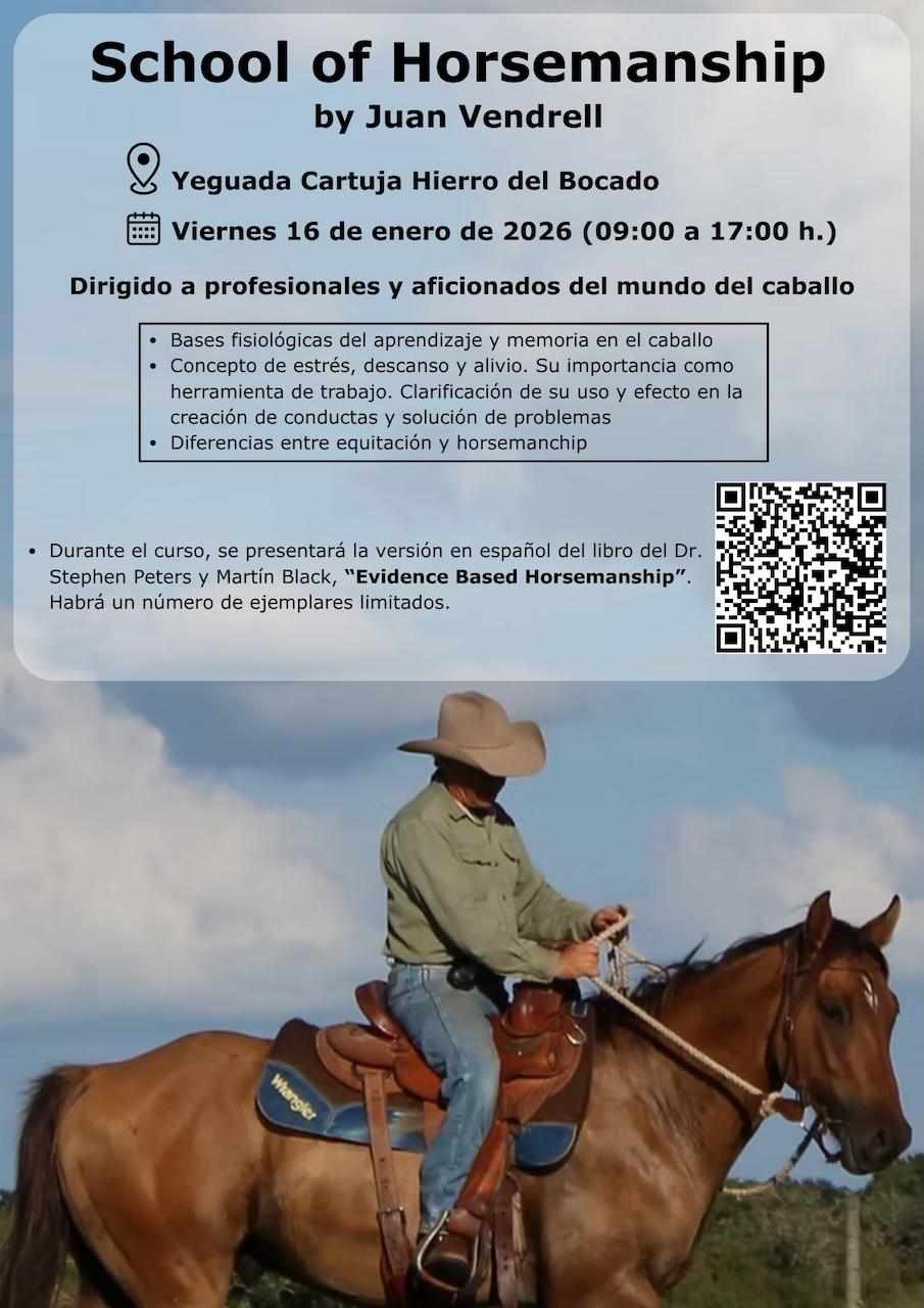 La Yeguada Cartuja Hierro del Caballo de Jerez acoge un curso internacional de Horsemanship con Juan Vendrell