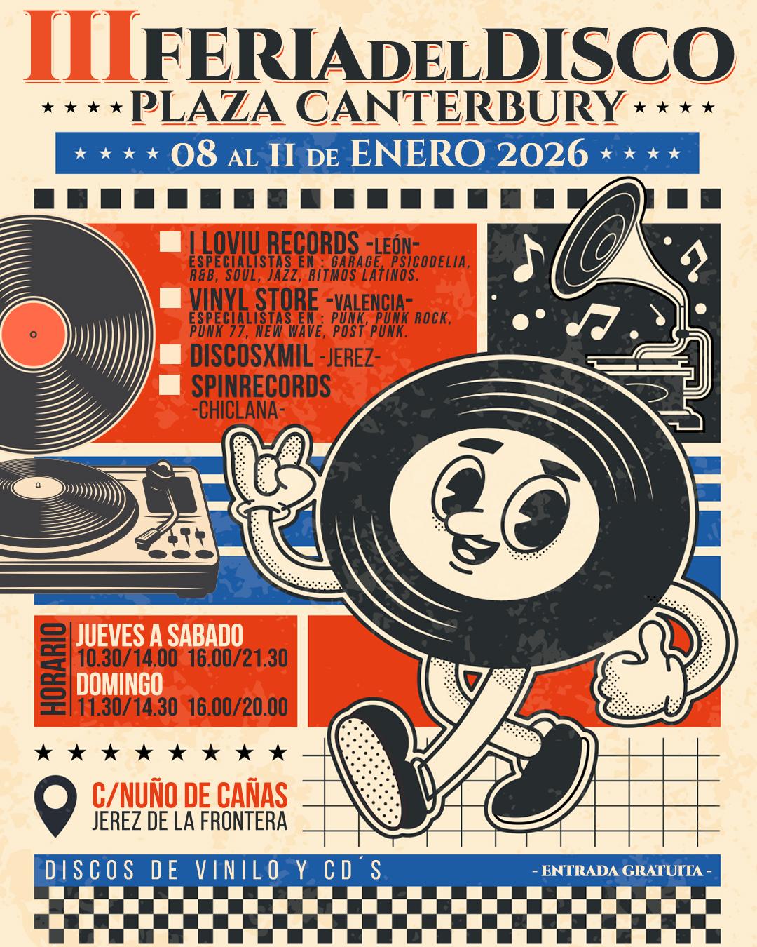 Del 8 al 11 de enero, III Feria del Disco en Jerez