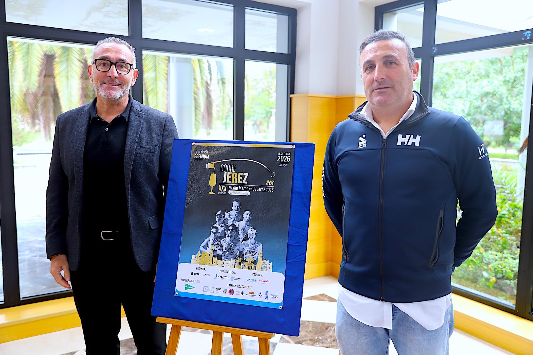Presentada la XXX Media Maratón Ciudad de Jerez 2026, que se disputará el 18 de octubre