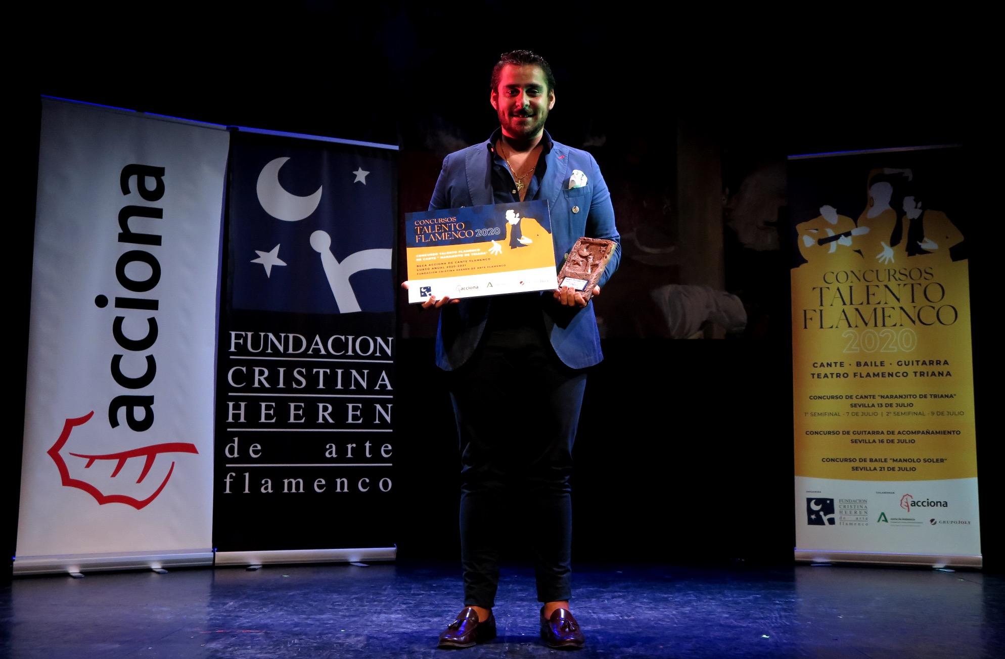 El jerezano Manuel de Cantarote se lleva el 'Talento Flamenco 2020' de cante de la Fundación Cristina Heeren