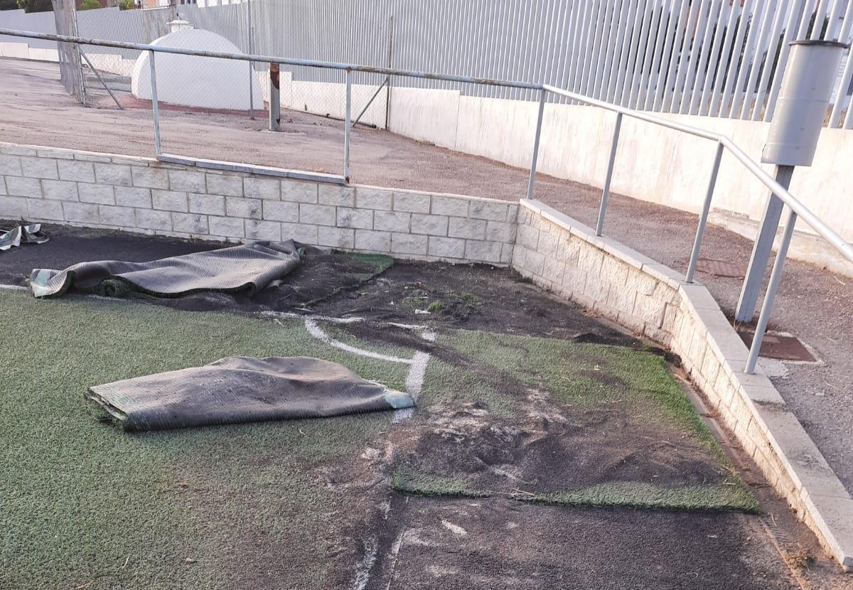 Actos vandálicos contra instalaciones deportivas en San Ginés y San Telmo