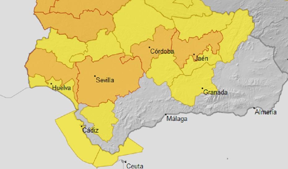 Aviso amarillo por altas temperaturas en la Campiña de Jerez