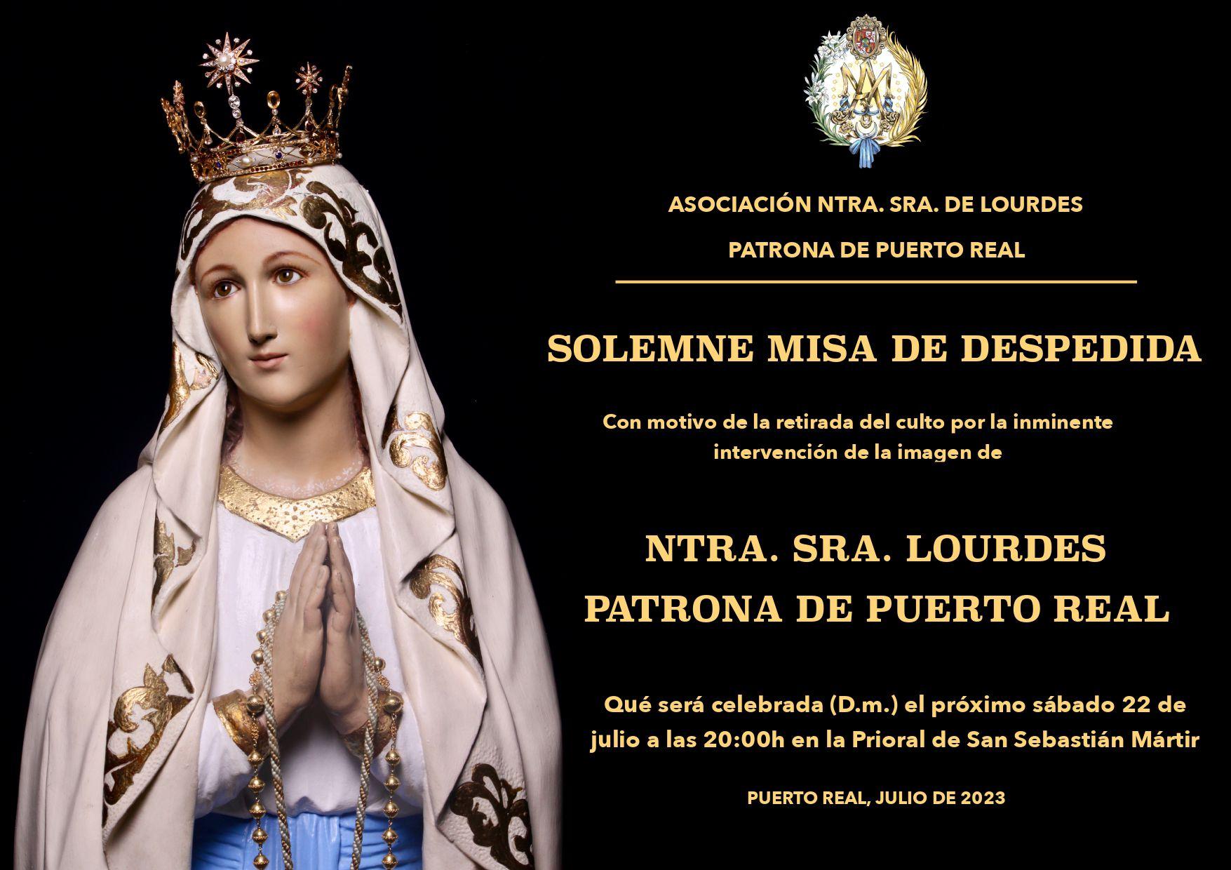Puerto Real despide a su Patrona, la Virgen de Lourdes