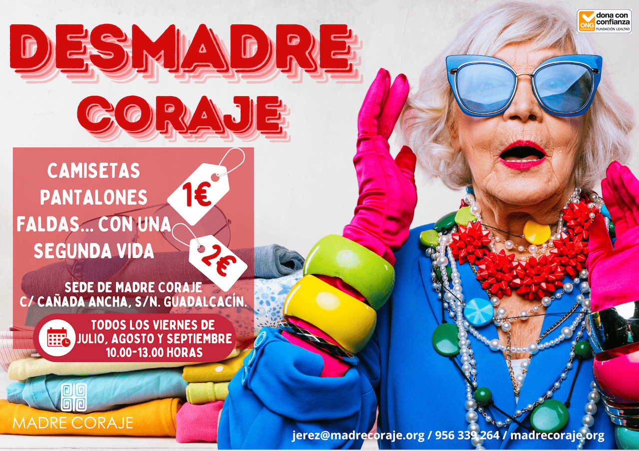 Madre Coraje lanza este verano los 'Viernes Desmadre Coraje' con prendas de segunda mano a 1 y 2 euros