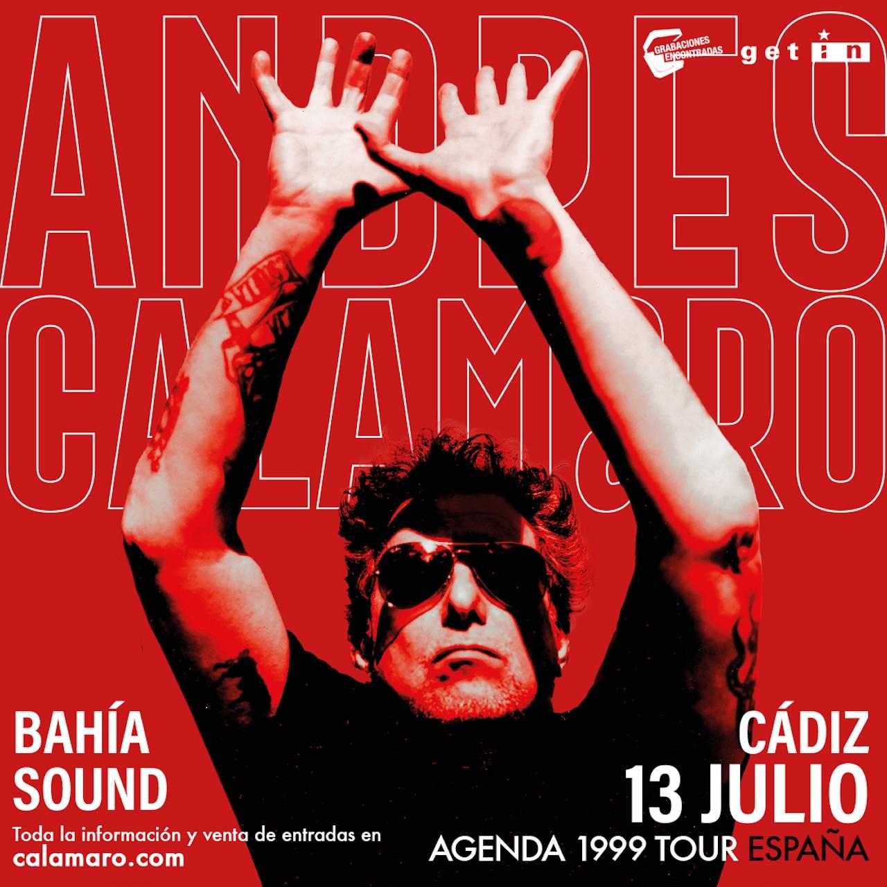 Andrés Calamaro, este sábado 13 de julio en el festival Bahía Sound de Cádiz