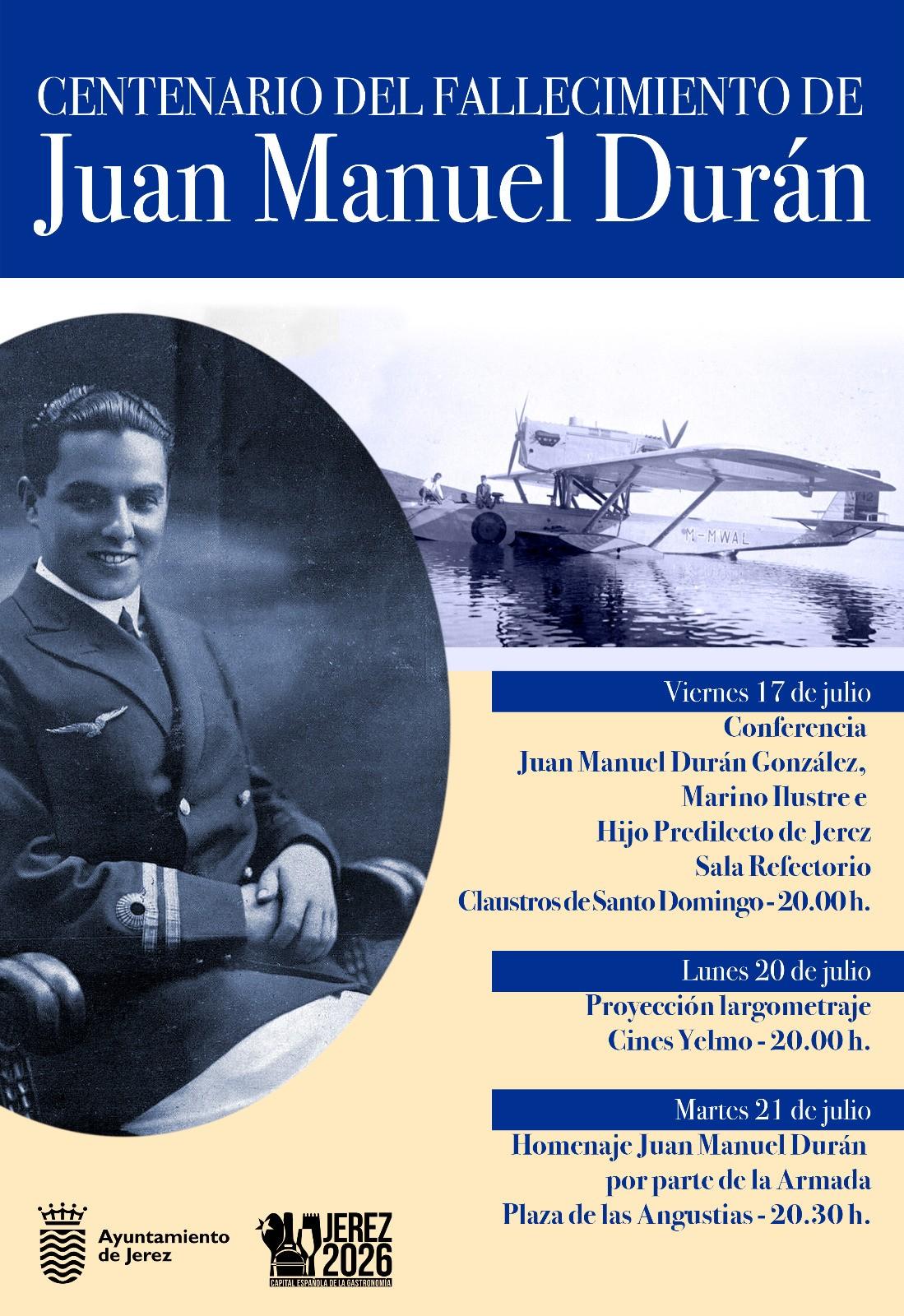 Jerez rinde homenaje a Juan Manuel Durán con un acto institucional en la Plaza de las Angustias