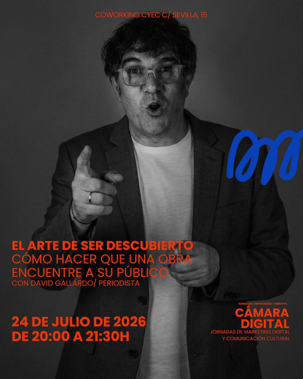 David Gallardo participa en las Jornadas de Marketing Digital y Comunicación Cultural en el Coworking CyEC de Jerez