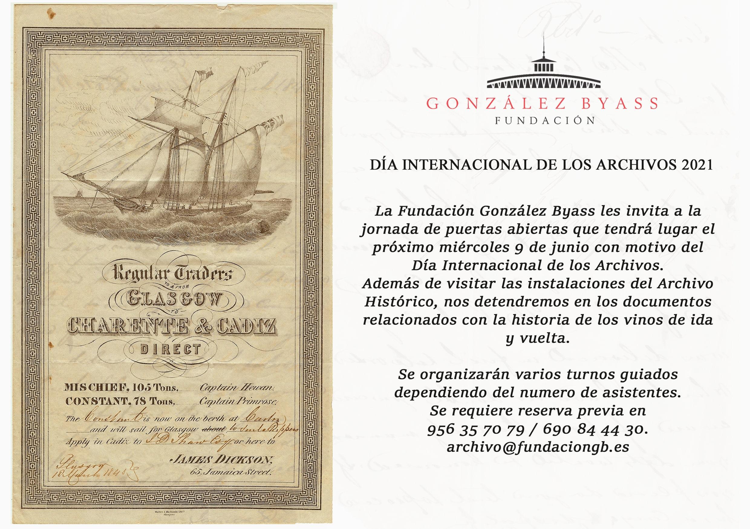 La Fundación González Byass muestra documentos de su archivo histórico