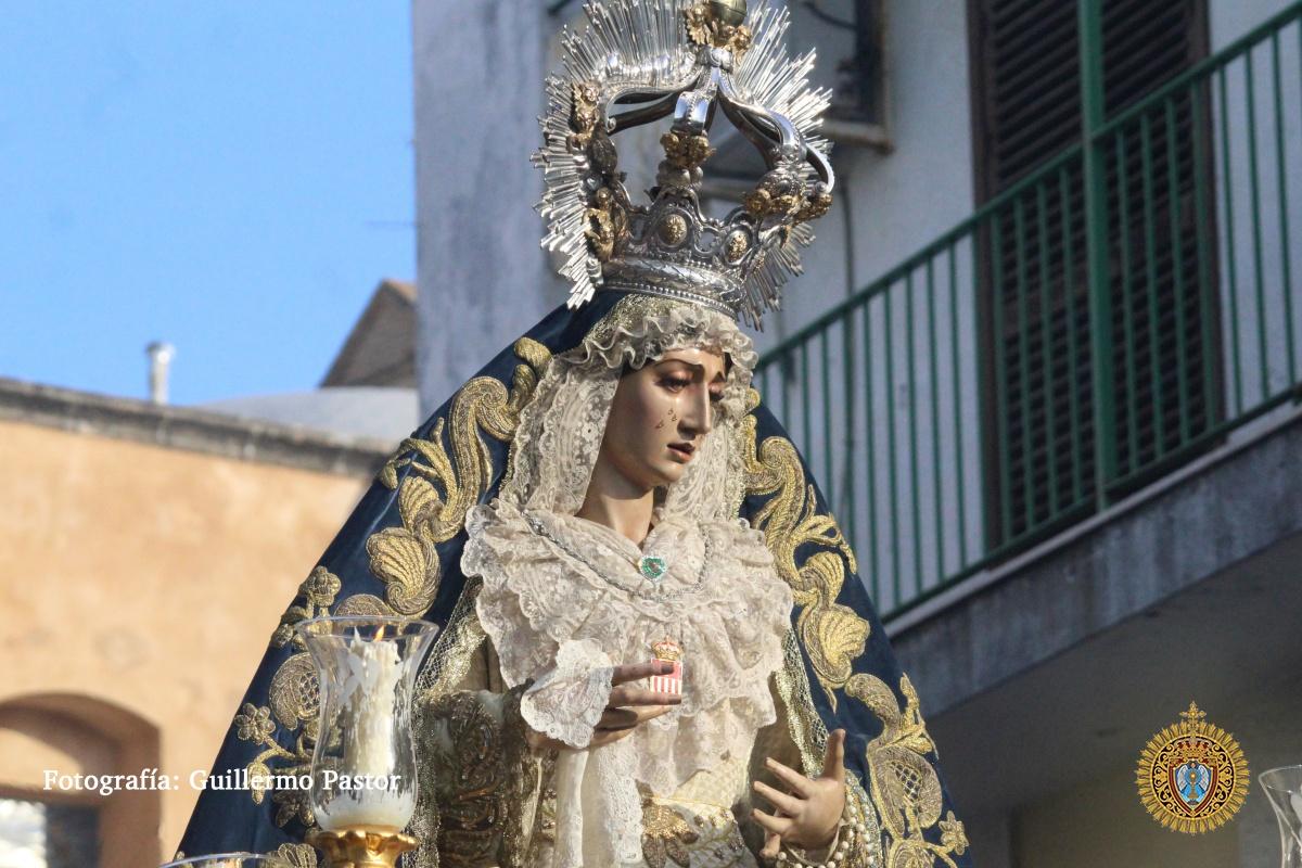 La Virgen del Desconsuelo llega este viernes a la Hermanas de la Cruz