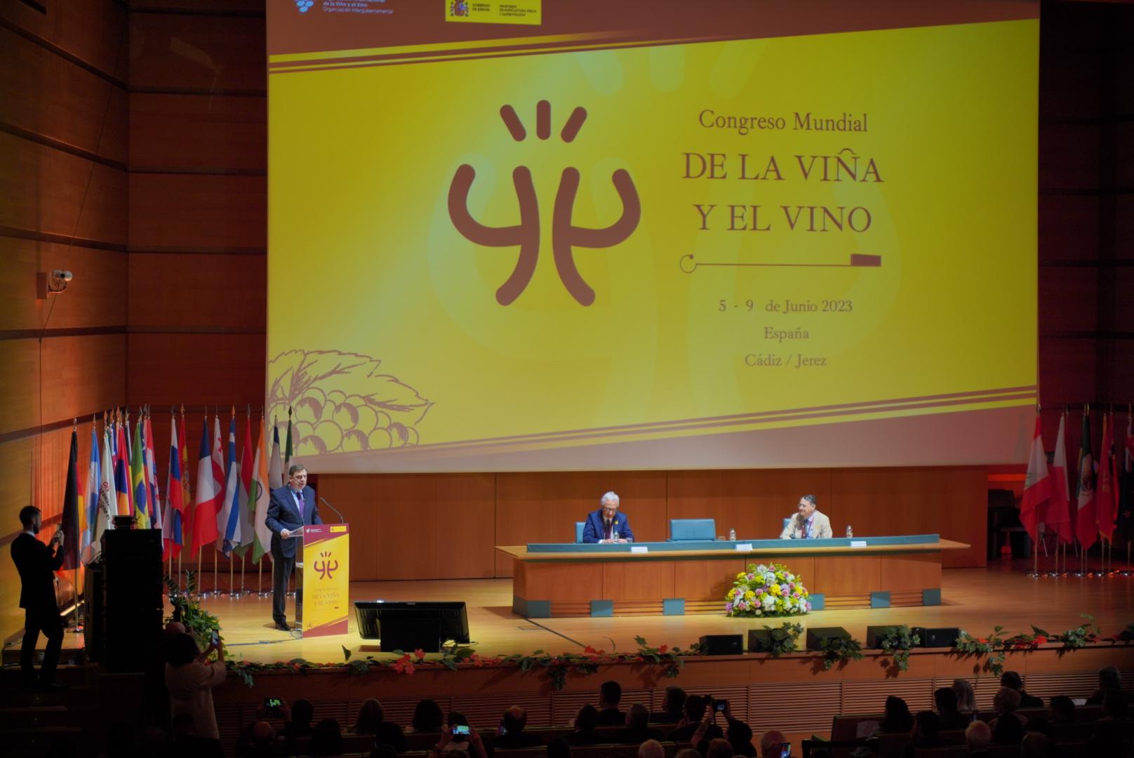 Inaugurado el Congreso Mundial de la Viña y el Vino de Cádiz y Jerez