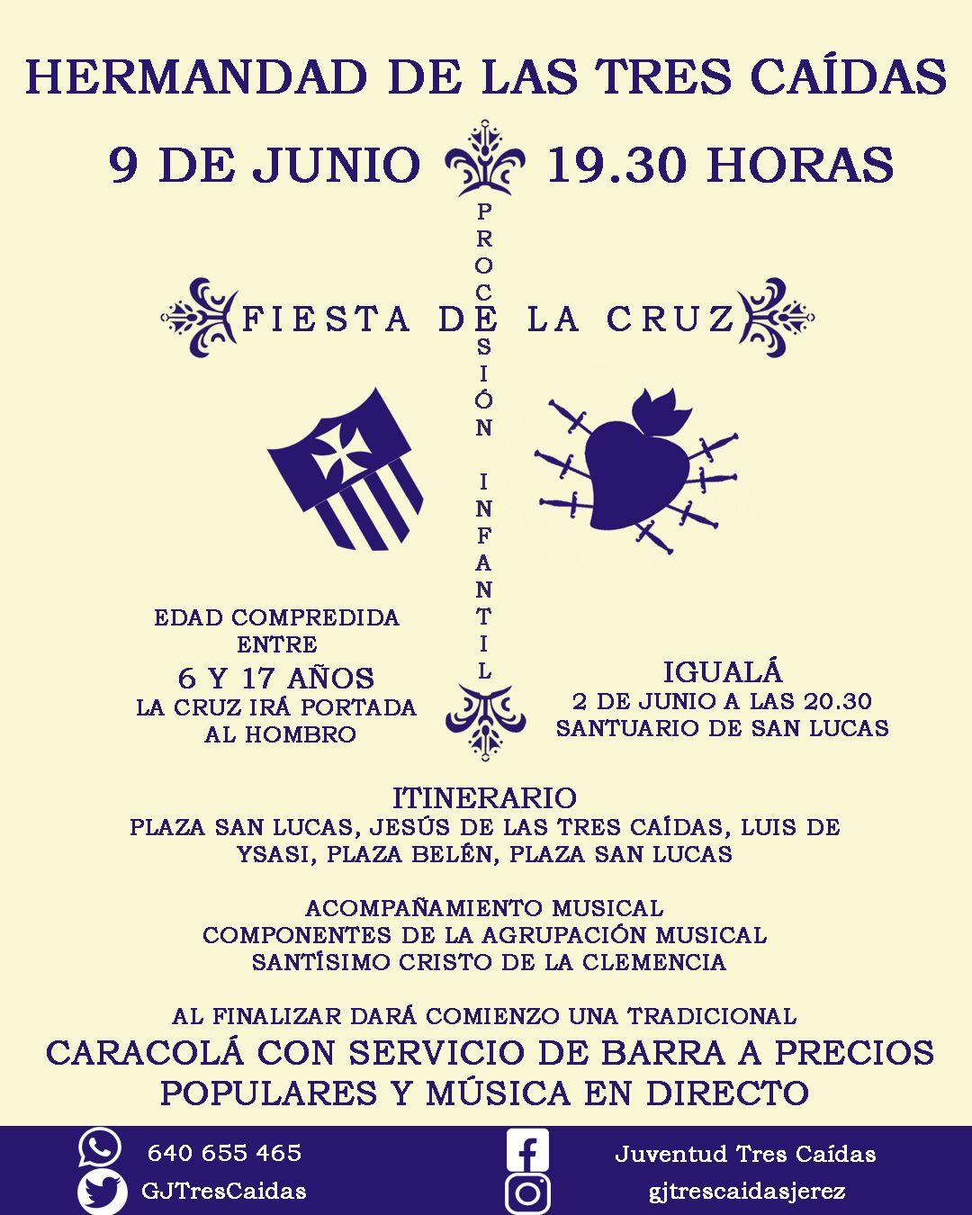 Fiesta de la Cruz de la Hermandad de las Tres Caídas