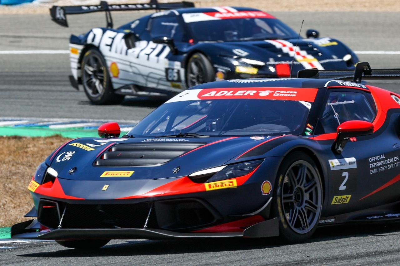 Inicia Ferrari Challenge Europa en el Circuito de Jerez Ángel con entrenamientos oficiales y primeras mangas de carreras
