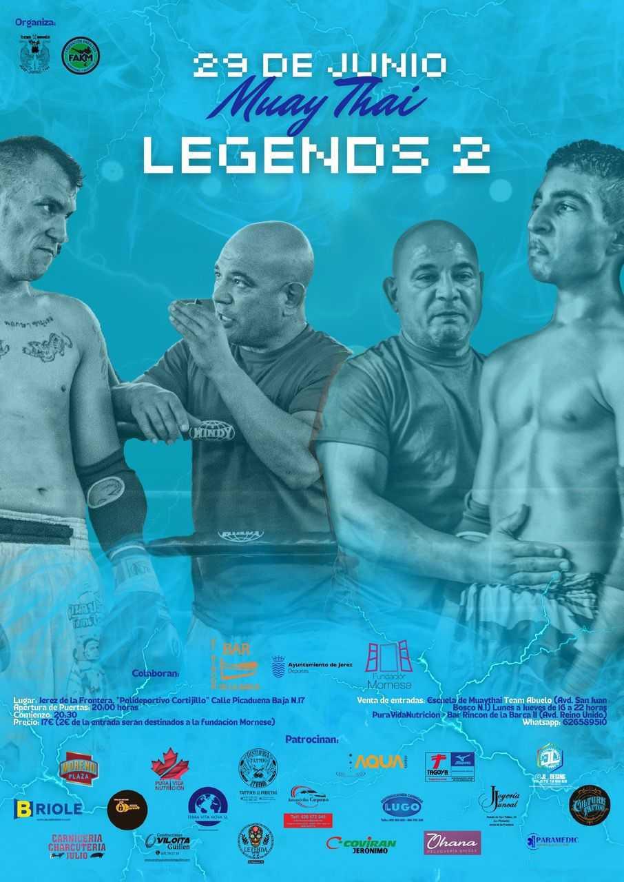 El Muay Thai Legends II se celebra en Jerez el sábado 29 de junio