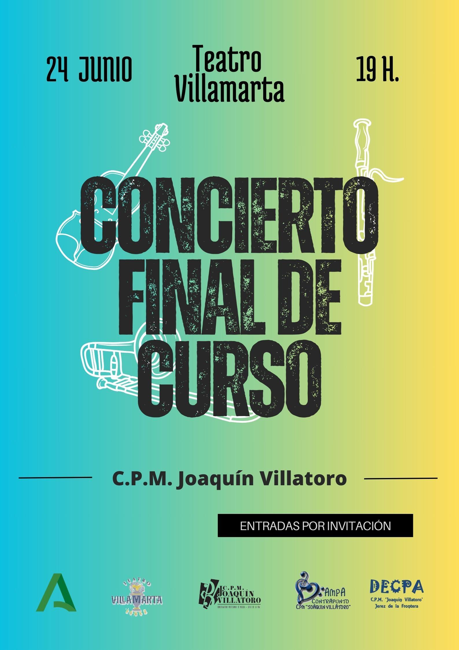 El Teatro Villamarta acoge el Concierto de Fin de Curso del Conservatorio de Jerez este 24 de junio