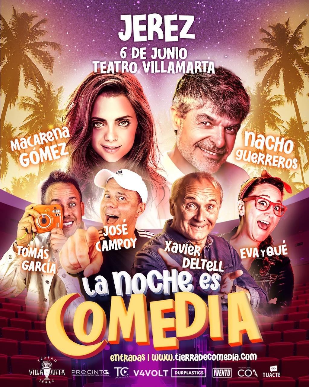 'La noche es comedia' llega al Teatro Villamarta con el jerezano José Campoy entre los monologuistas