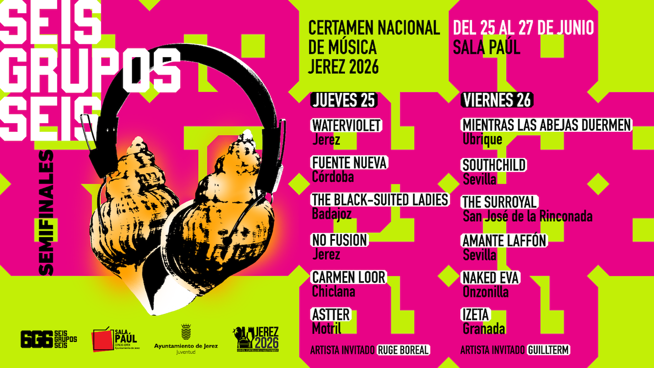 Llega la hora de las semifinales y la gran final del certamen musical 6 Grupos 6 de Jerez