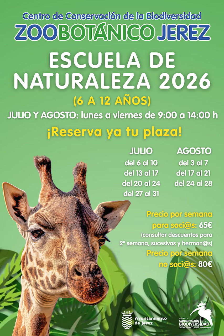 El Zoo de Jerez presenta la Escuela de Verano 2026 para los meses de julio y agosto