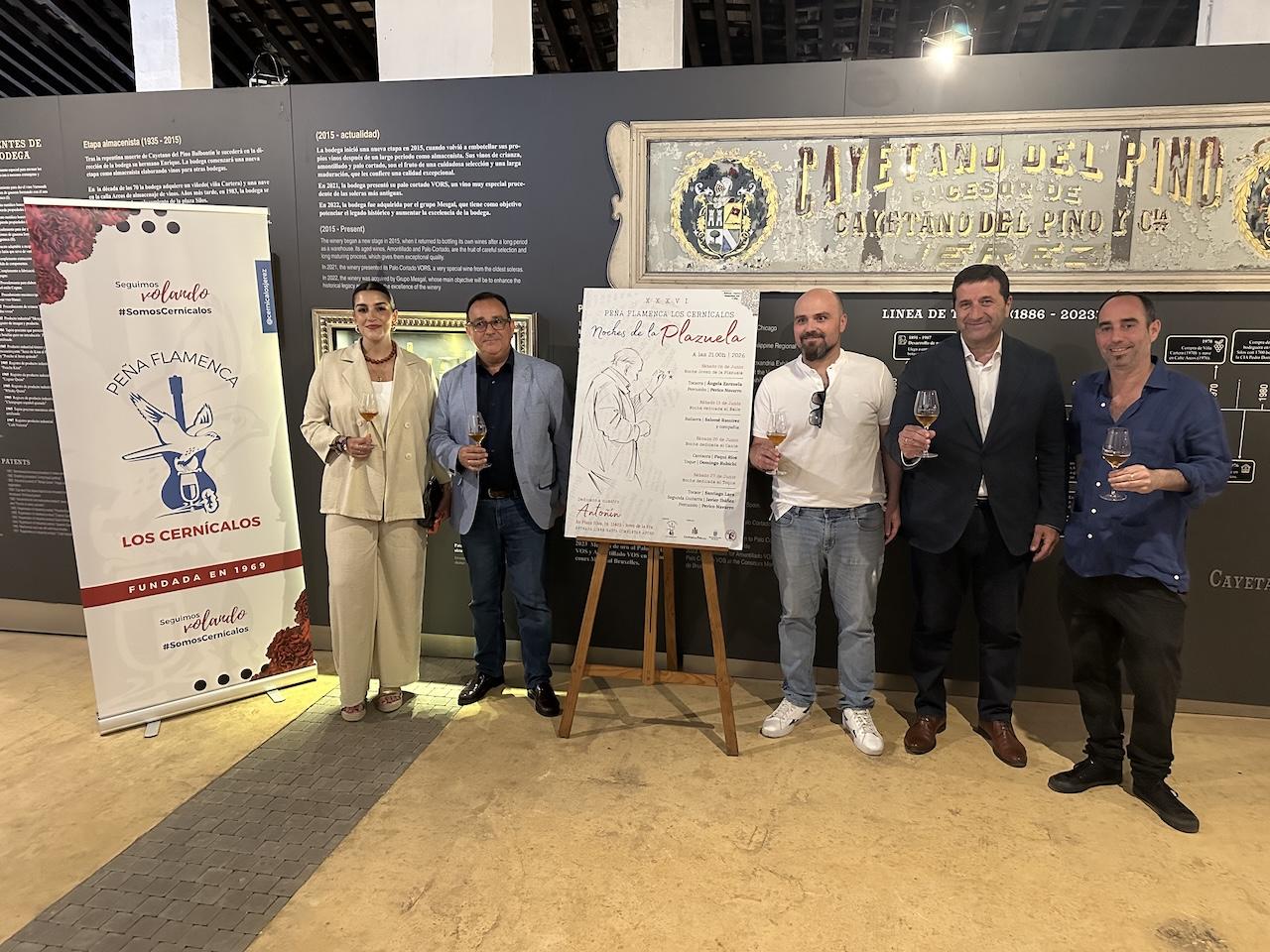 La Peña Flamenca Los Cernícalos de Jerez presentó el cartel de su tradicional ciclo Noches de la Plazuela