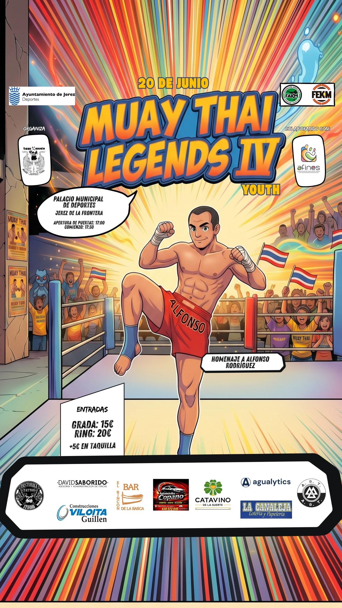 El IV Muay Thai Legends reúne en Jerez a las mejores escuelas de España el 20 de junio