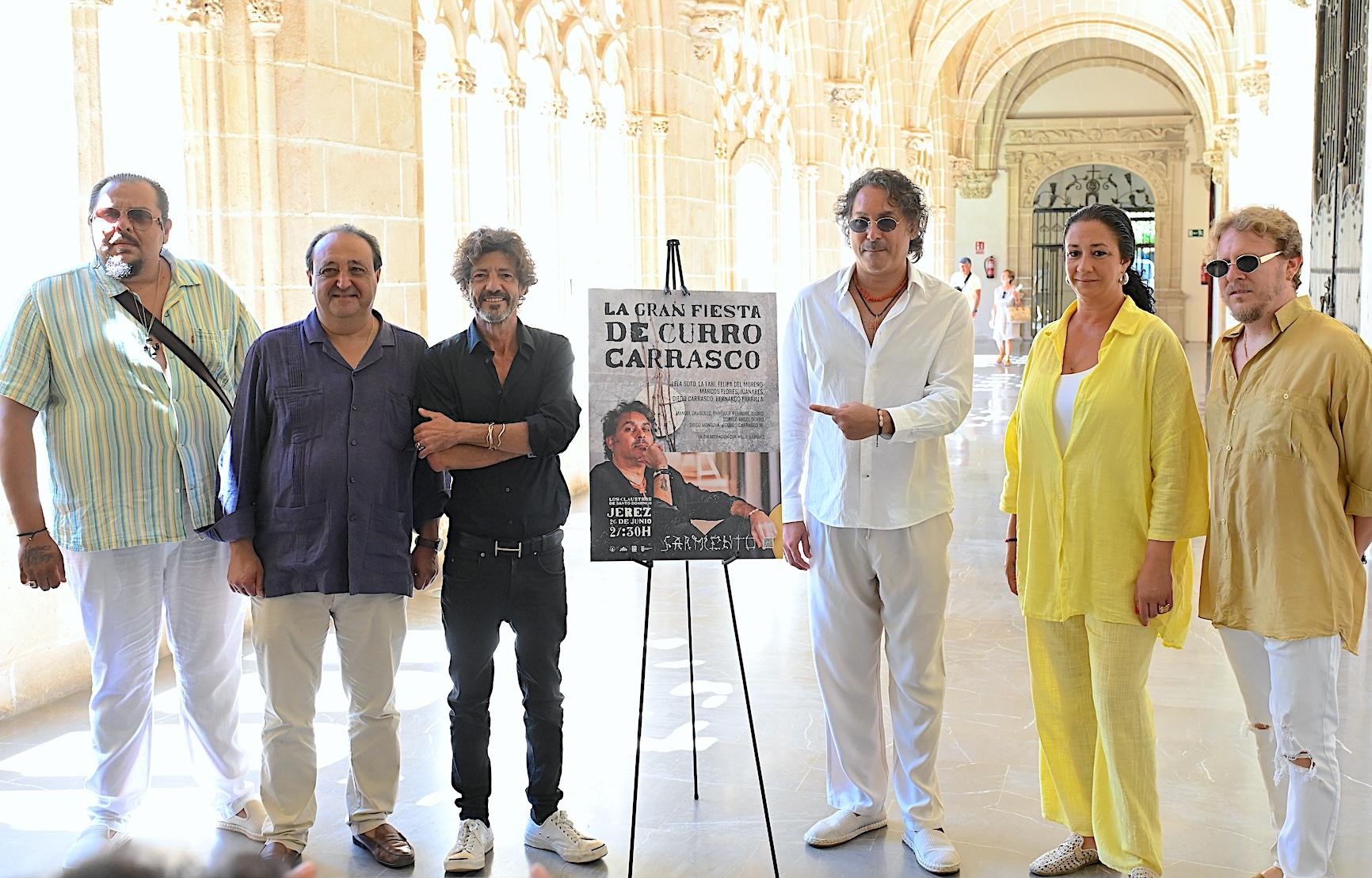 Los Claustros de Santo Domingo de Jerez acogerán el 26 de junio 'La Gran Fiesta de Curro Carrasco' 