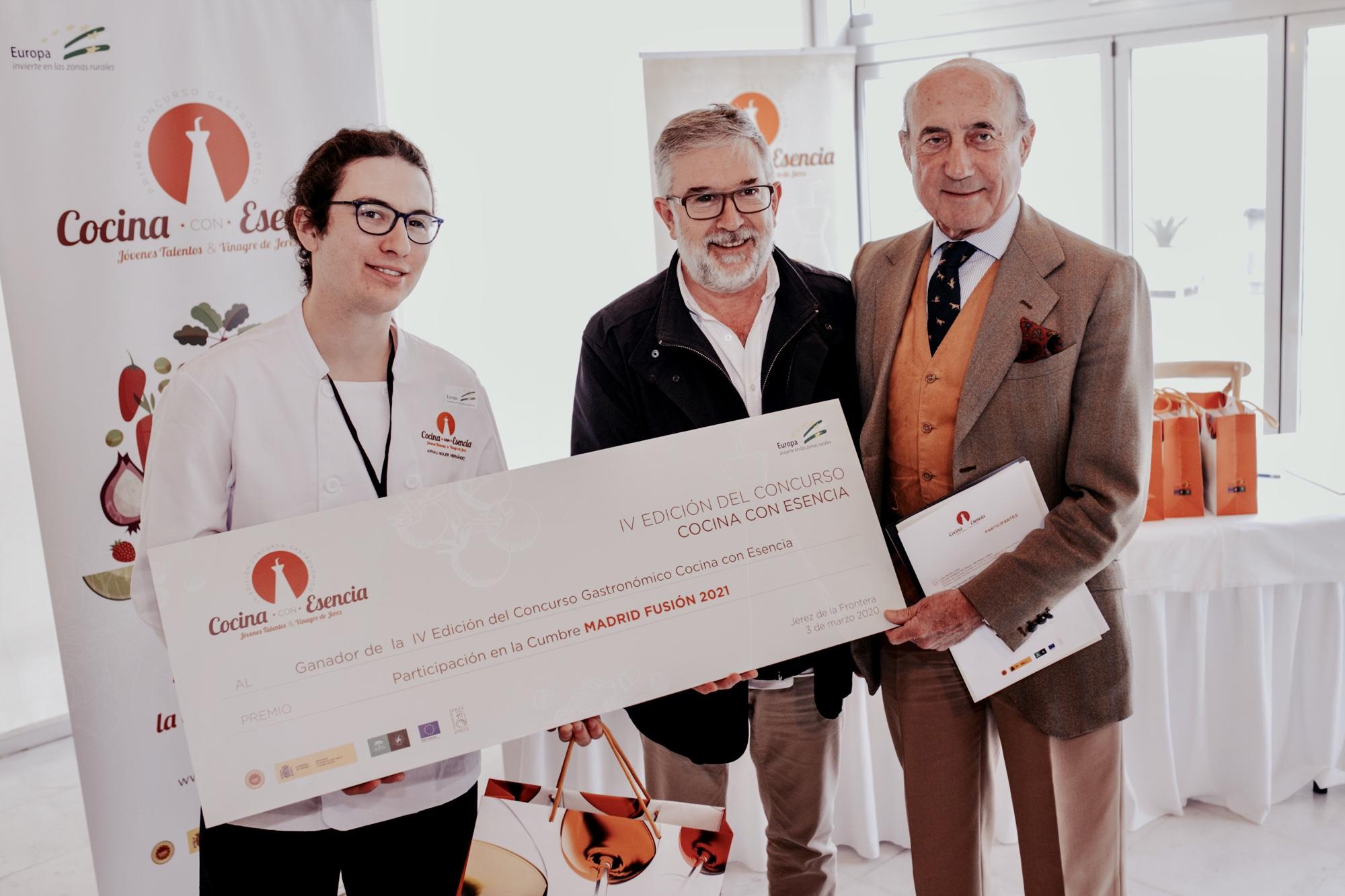 El catalán Arnau Soler gana el concurso de cocina con Vinagre de Jerez para jóvenes chefs