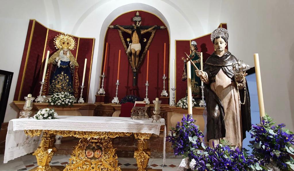 La imagen de San Telmo ya está de nuevo en la Ermita