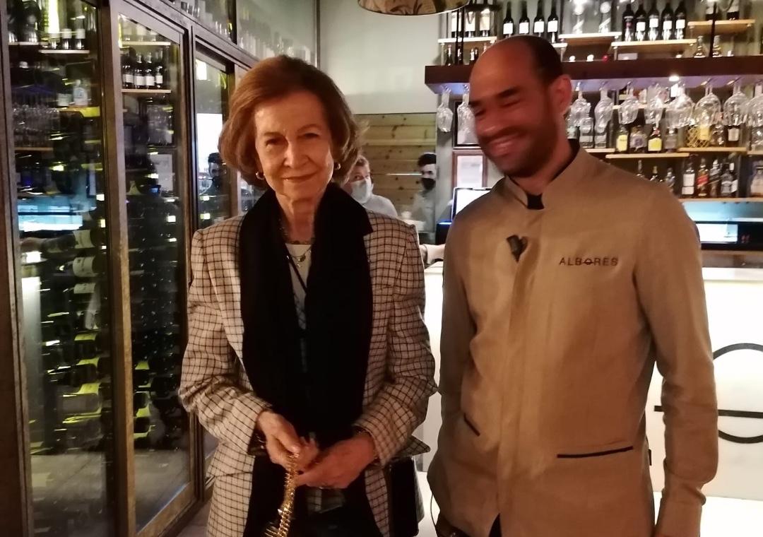 La Reina Sofía visita Jerez y hace parada en el Restaurante Albores