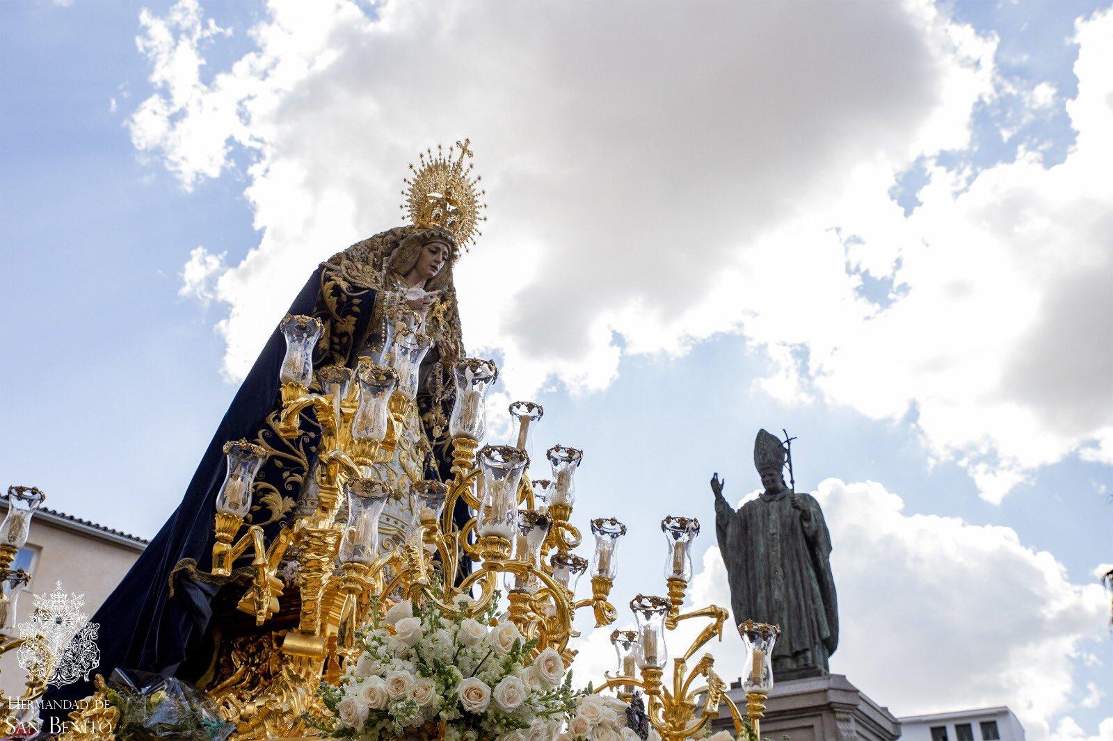 A las ocho y media, regreso de la Virgen de Salud y Esperanza