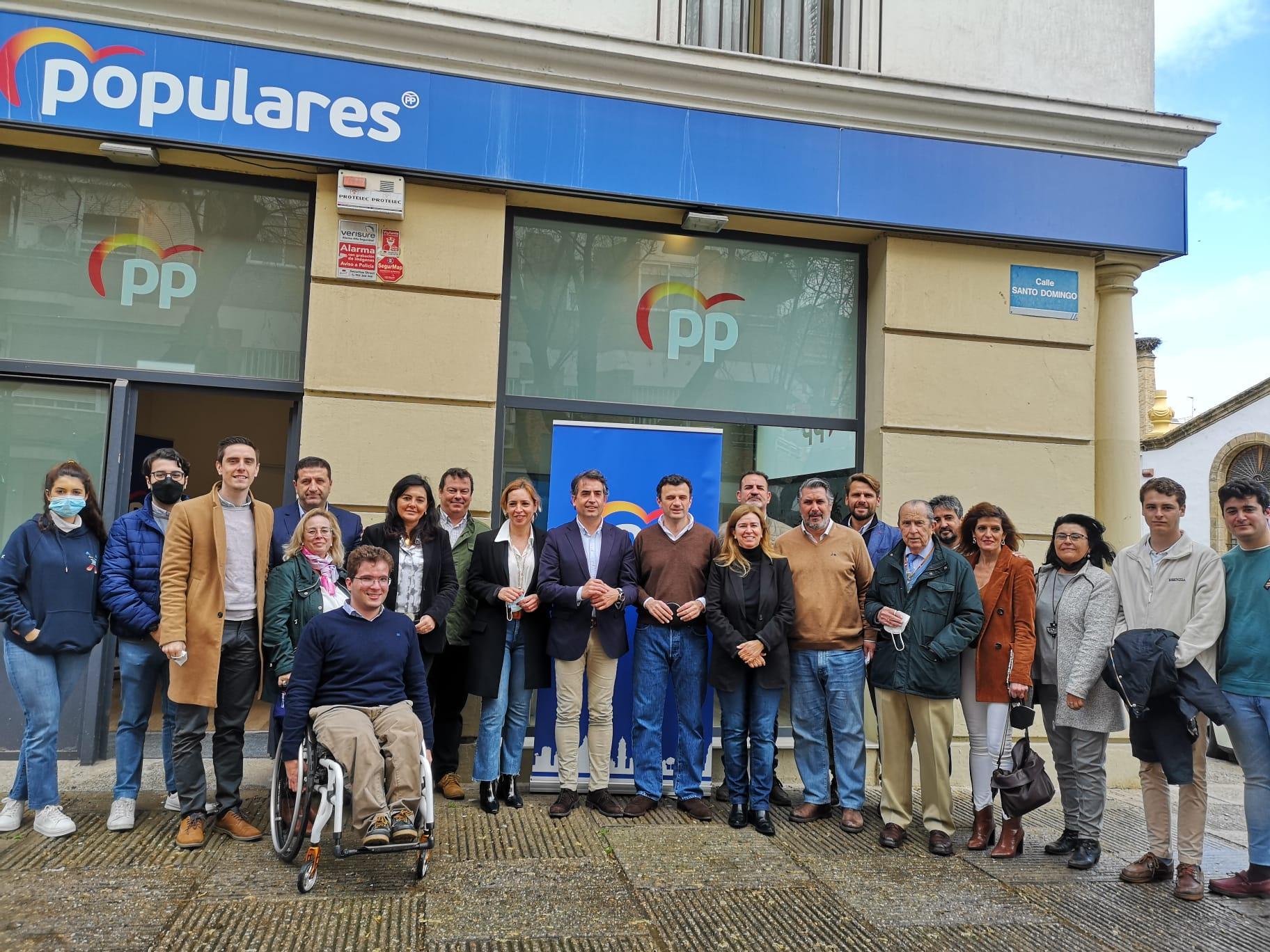 El PP de Jerez se vuelca en las primarias para elegir a Feijóo presidente del Partido Popular
