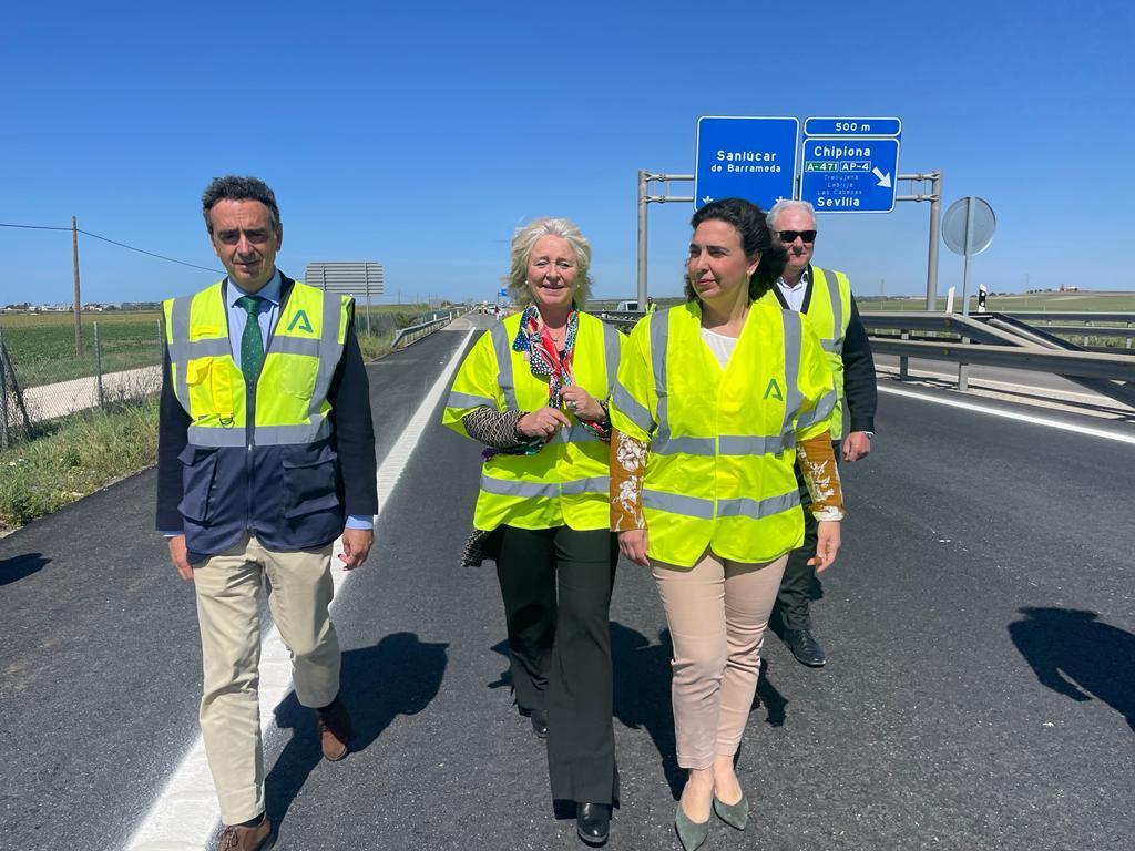 La Junta finaliza con dos meses de antelación la reparación de la autovía entre Jerez y Chipiona