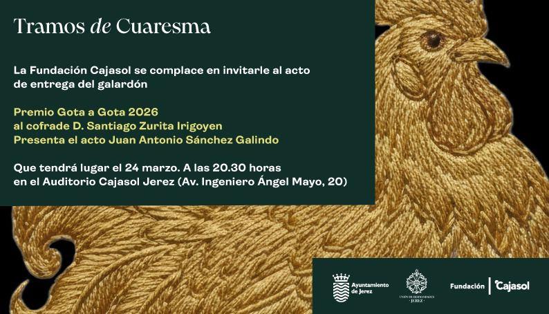 Este martes, entrega del galardón 'Gota a Gota'