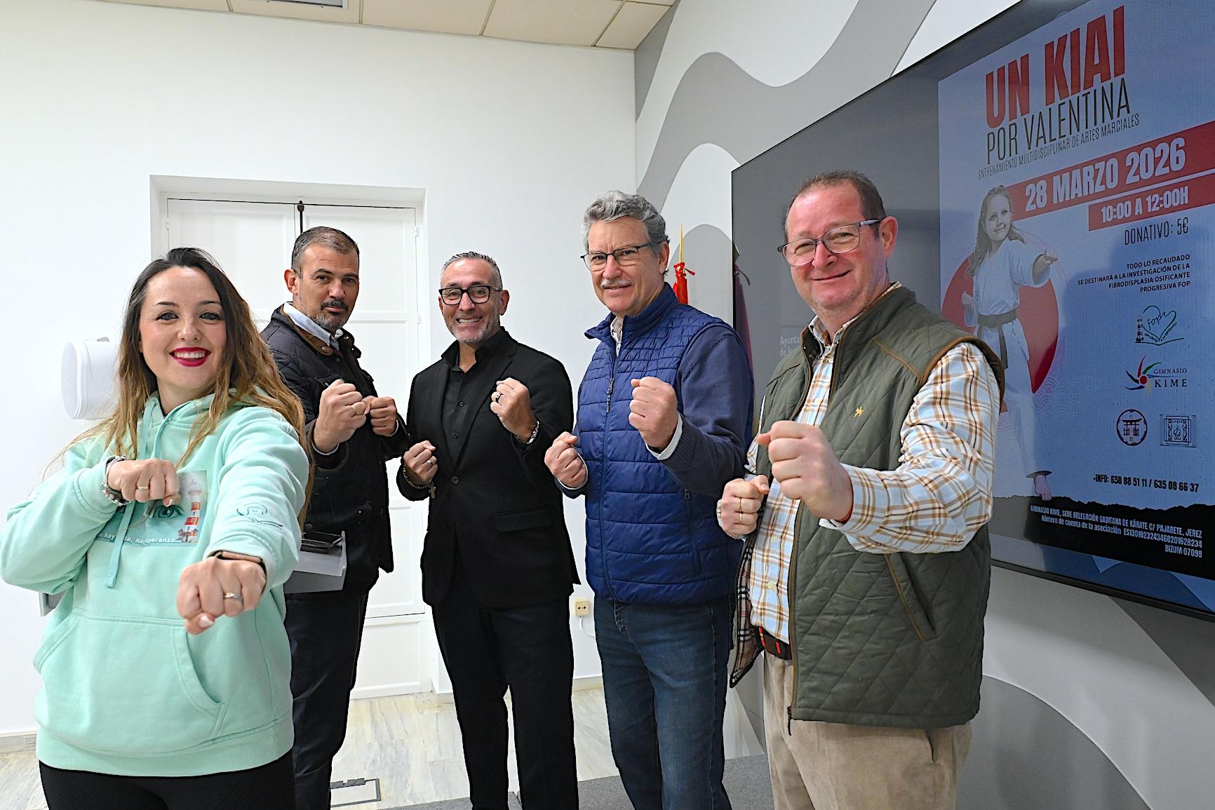 'Un Kiai por Valentina', nuevo evento en Jerez a favor de la investigación de la FOP que padece la pequeña