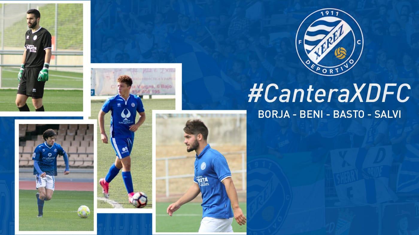 Beni, Basto, Salvi y Borja ya entrenan con el primer equipo del Xerez DFC