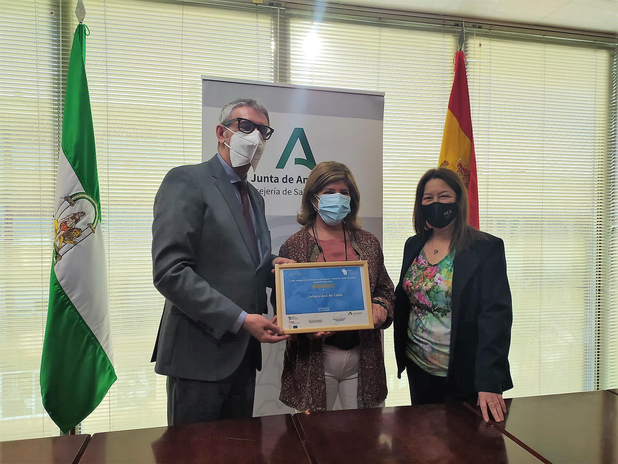 La UCA se incorpora a la Red Andaluza de Servicios Sanitarios y Espacios Libres de Humo