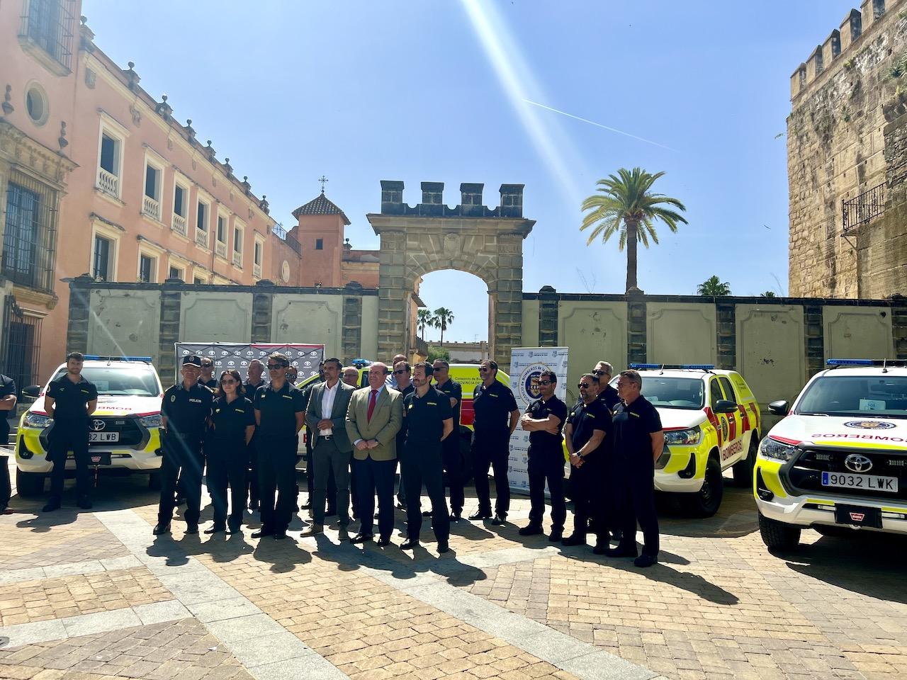 Presentados en Jerez los nuevos vehículos de mando del Consorcio Provincial de Bomberos
