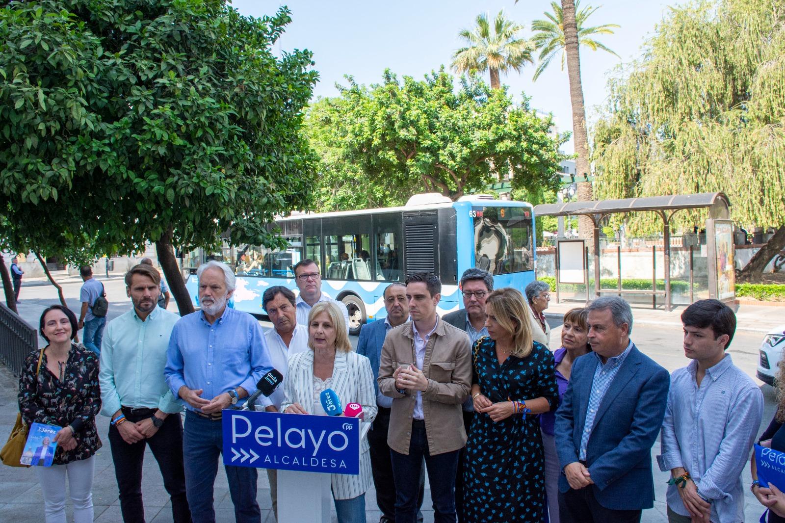 Renovar el 100% de la flota de autobuses urbanos de Jerez, entre los objetivos de María José García-Pelayo