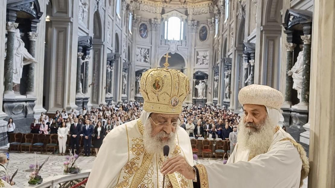 Vaticano; primera misa de un patriarca no católico en la catedral del Papa