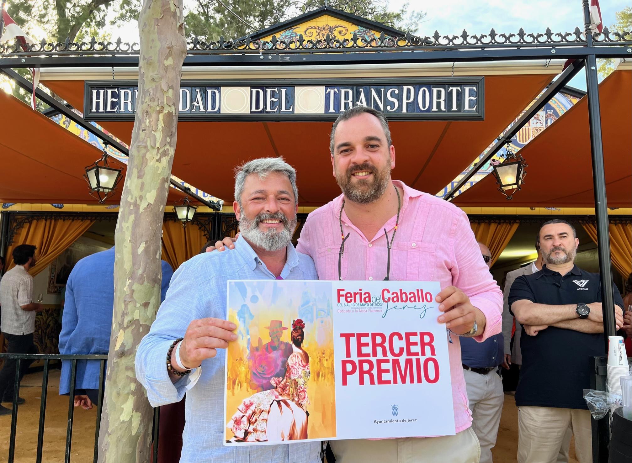 La caseta del Transporte, tercer premio del concurso de feria