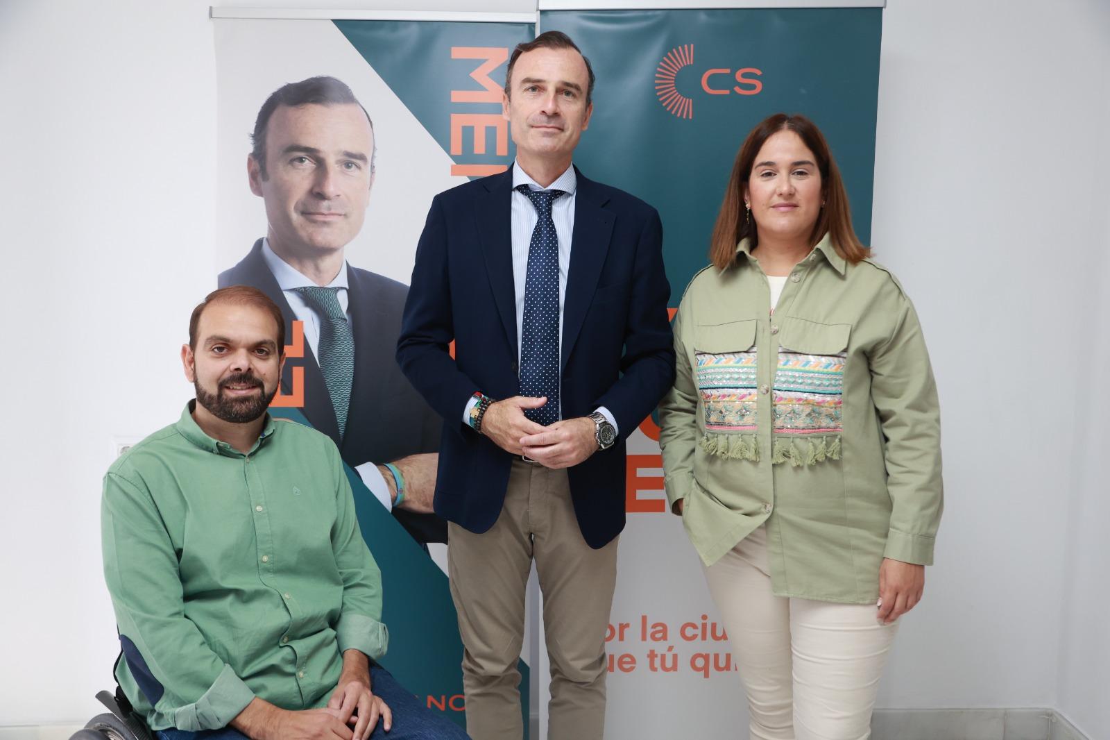 Méndez (Cs): "Jerez dejará de ser la ciudad 'de las fronteras' gracias a nuestra Delegación de Accesibilidad e Inclusión"