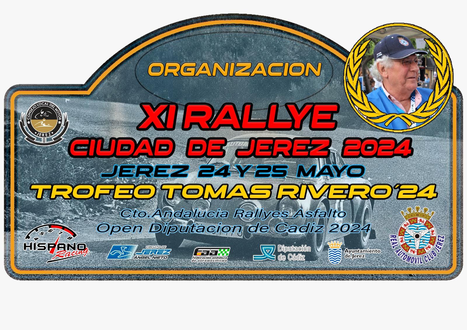 El Rally Ciudad de Jerez-Trofeo Tomás Rivero recorre este viernes las calles del centro de Jerez con una salida simbólica desde el Ayuntamiento