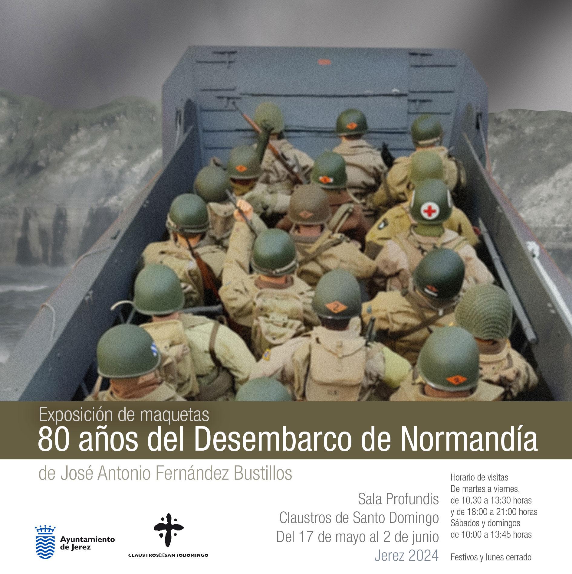 La exposición de maquetas '80 años del Desembarco de Normandía' se podrá ver en Los Claustros de Santo Domingo hasta el 2 de junio