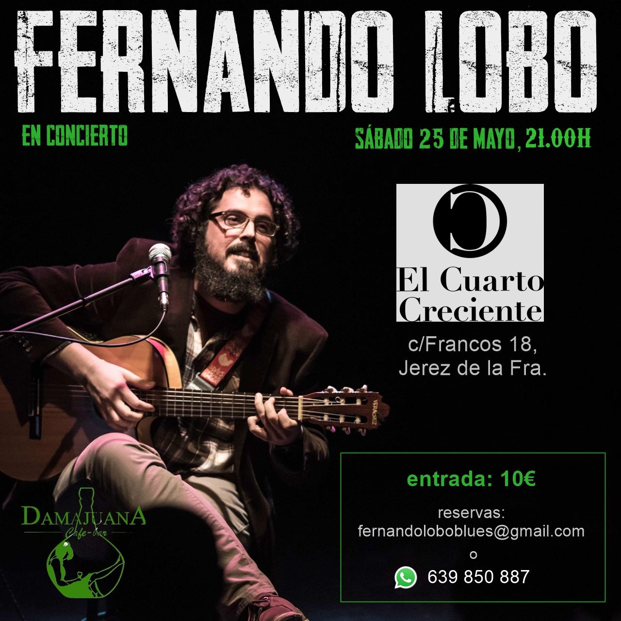 Concierto de Fernando Lobo este sábado en Jerez